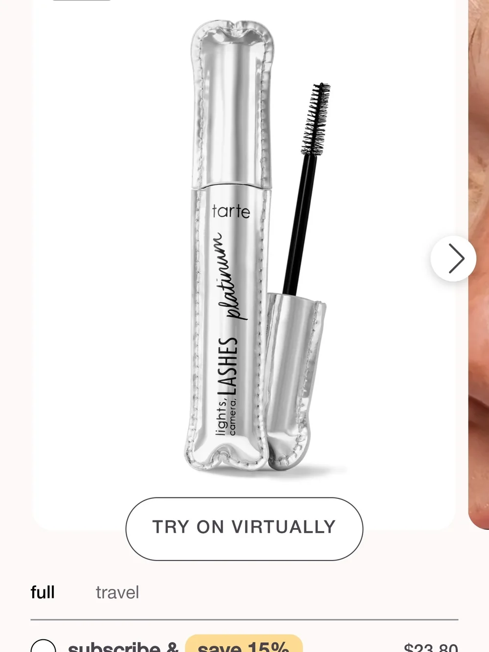 Tarte Lights, Camera, Lashes Platinum Mascara - Black